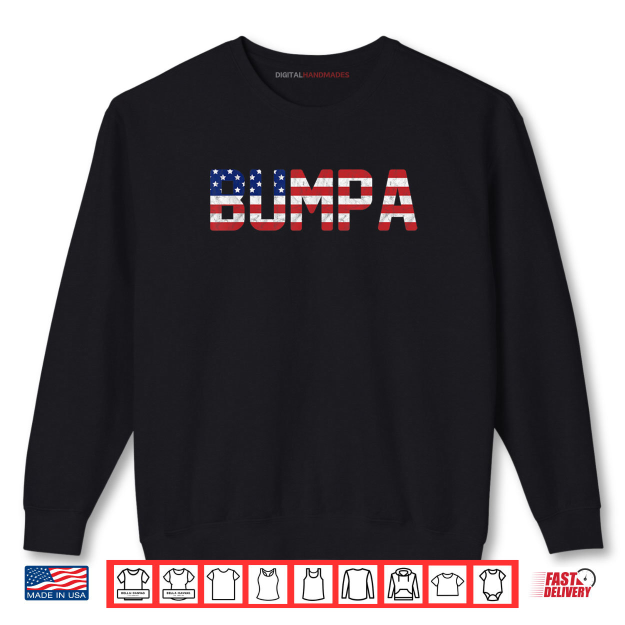 USA Patriotic Bumpa American Flag Design 4th of July Bumpa Shirt USA Patriotic Bumpa American Flag Design 4th of July Bumpa Shirt