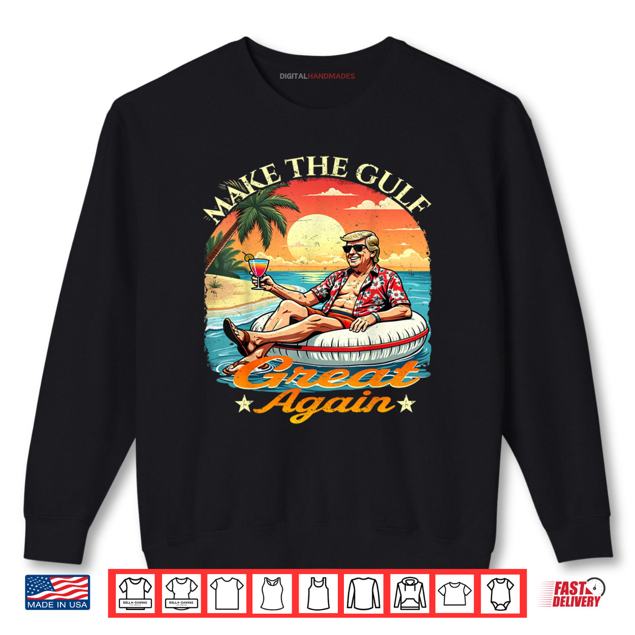 Vintage Make The Gulf Great Again Funny Retro Shirt Vintage Make The Gulf Great Again Funny Retro Shirt