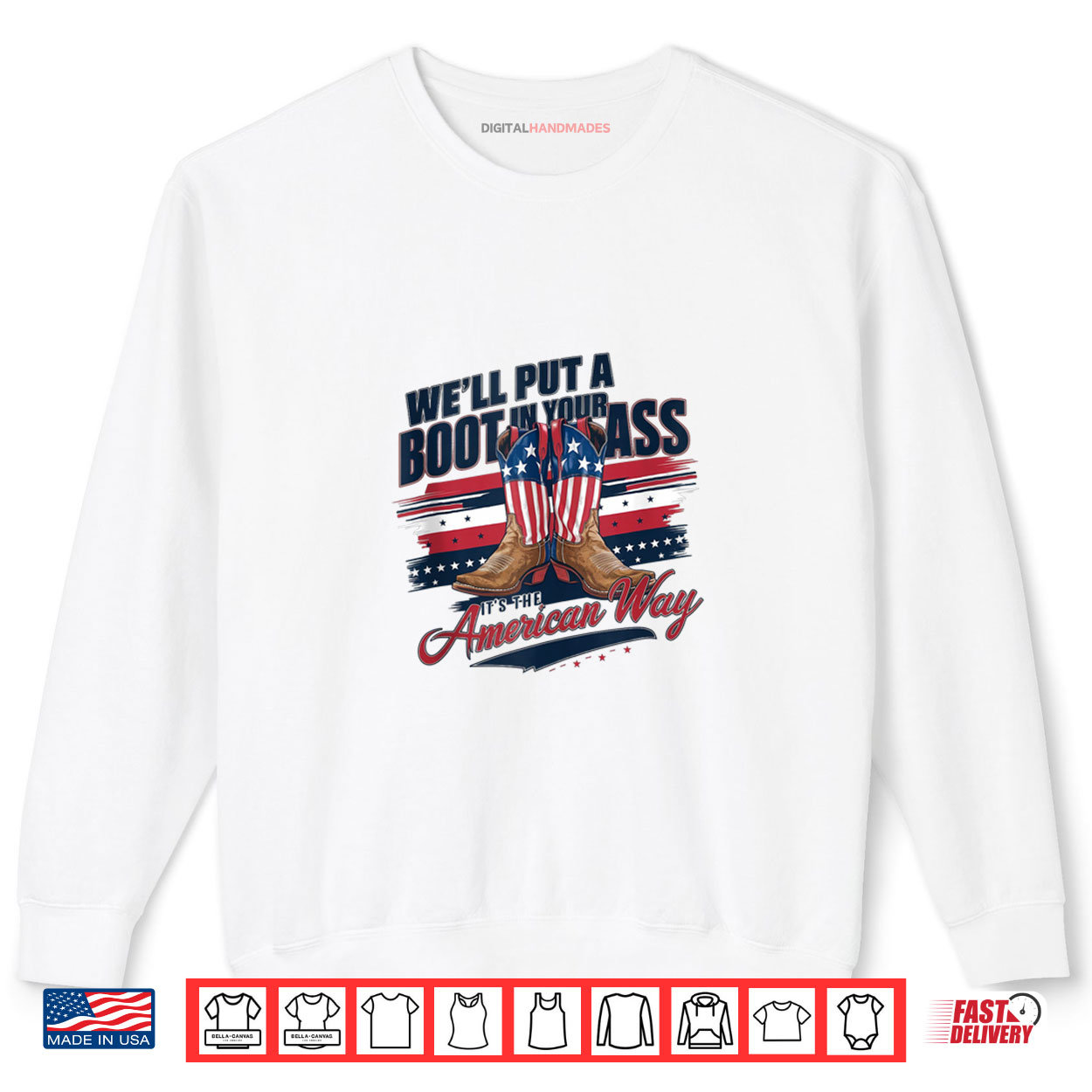 We’ll Put A Boot In Your Ass Western Cowgirl 4th Of July Shirt We’ll Put A Boot In Your Ass Western Cowgirl 4th Of July Shirt