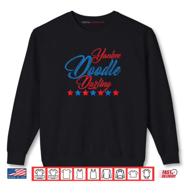Sweatshirt Yankee Doodle Darling Patriotic American Girls 4th Of July Shirt