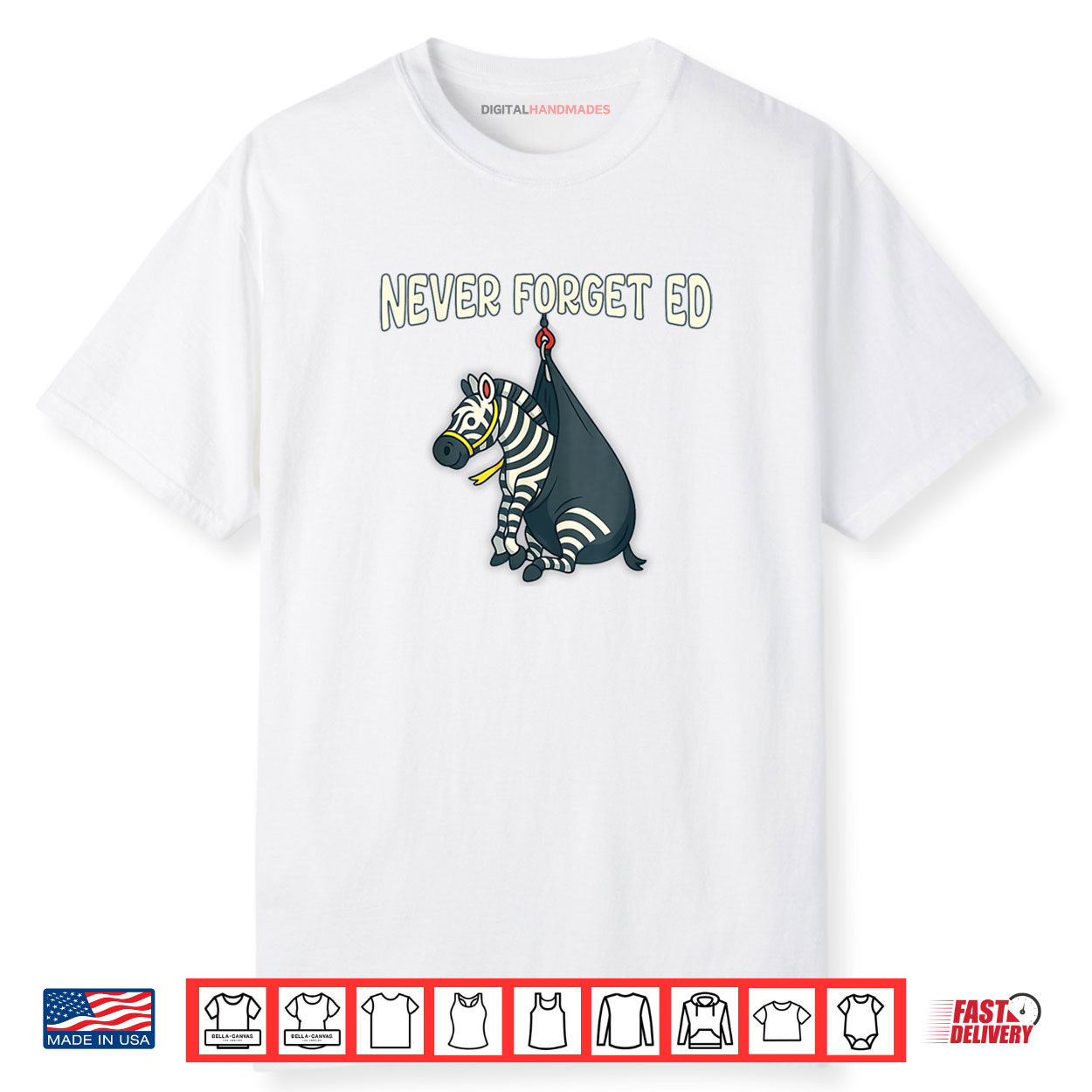 The Runaway Pet Zebra   Never Forget Ed the Zebra Captured Shirt
