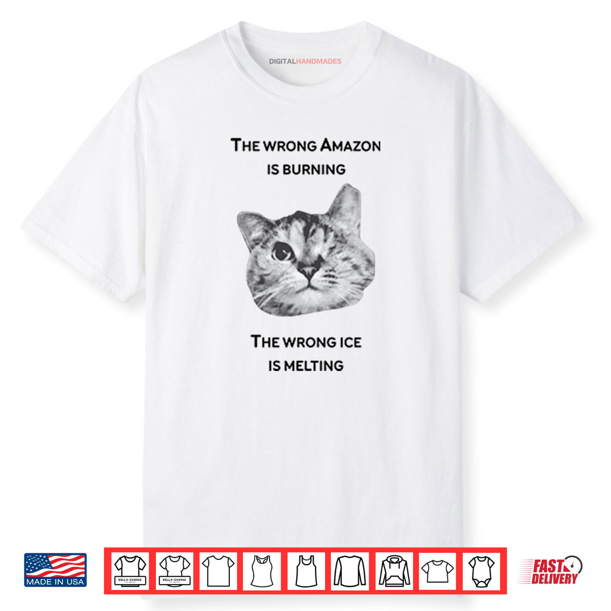 The Wrong Amazon Is Burning The Wrong Ice Is Melting Shirt