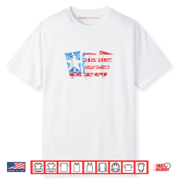 Tiki Flag Fun Fourth of July 4th T Shirt America USA