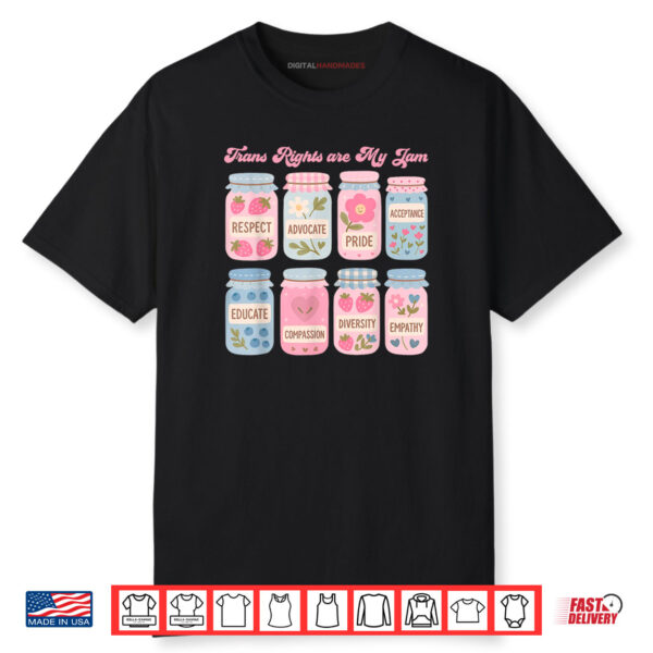Trans Rights Are My Jam Subtle Transgender Pride Month LGBT Shirt