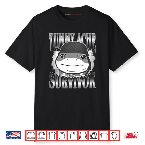 Tummy Ache Survivor Jeff the Land Shark Helmet Meme Shirt