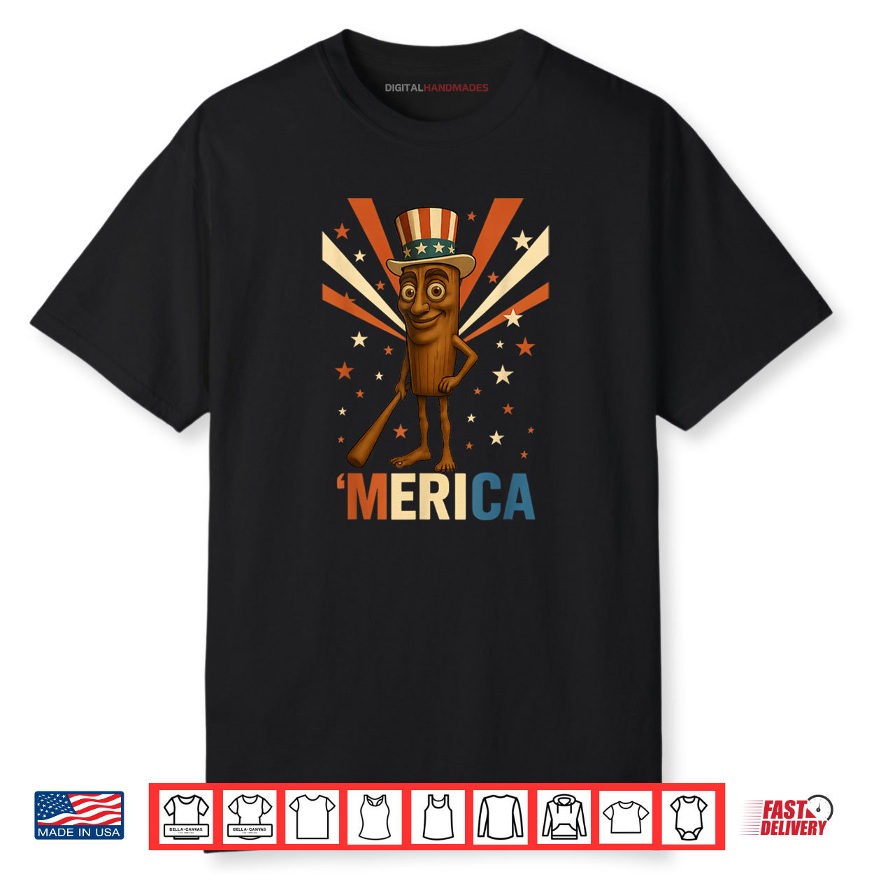 Tung Tung Tung Sahur ‘Merica for 4th of July Shirt