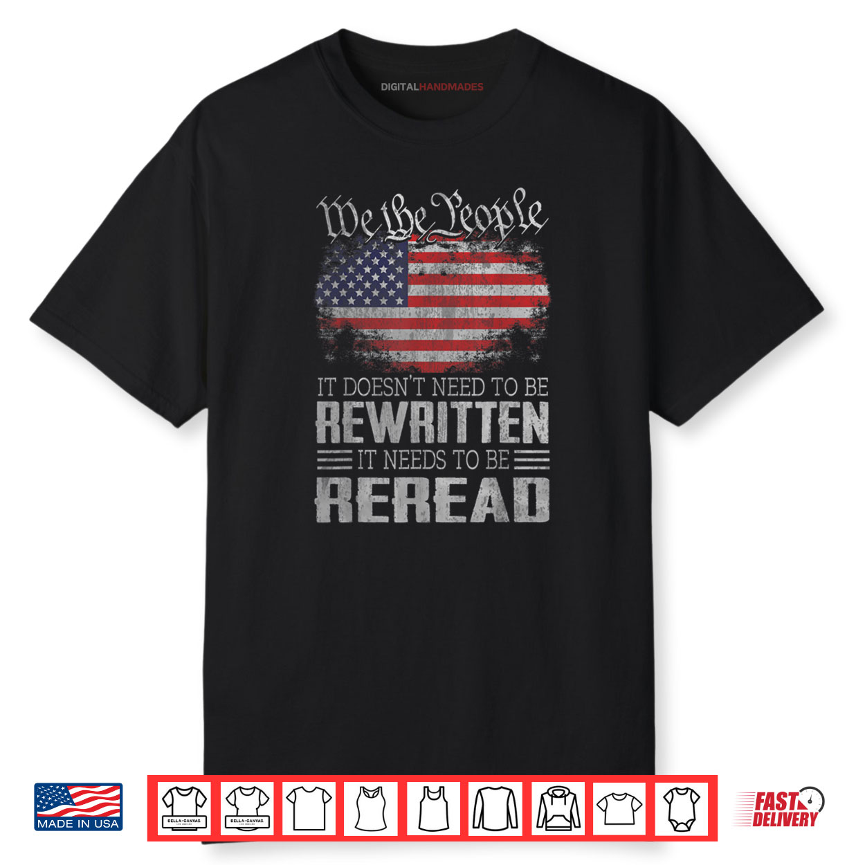 US Flag Constitution of the USA Needs To Be Reread Shirt US Flag Constitution of the USA Needs To Be Reread Shirt