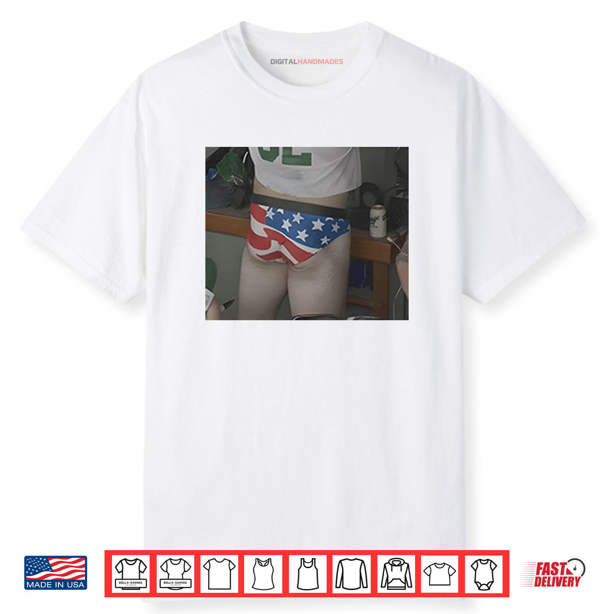 US Flag Underwear Meme Shirt