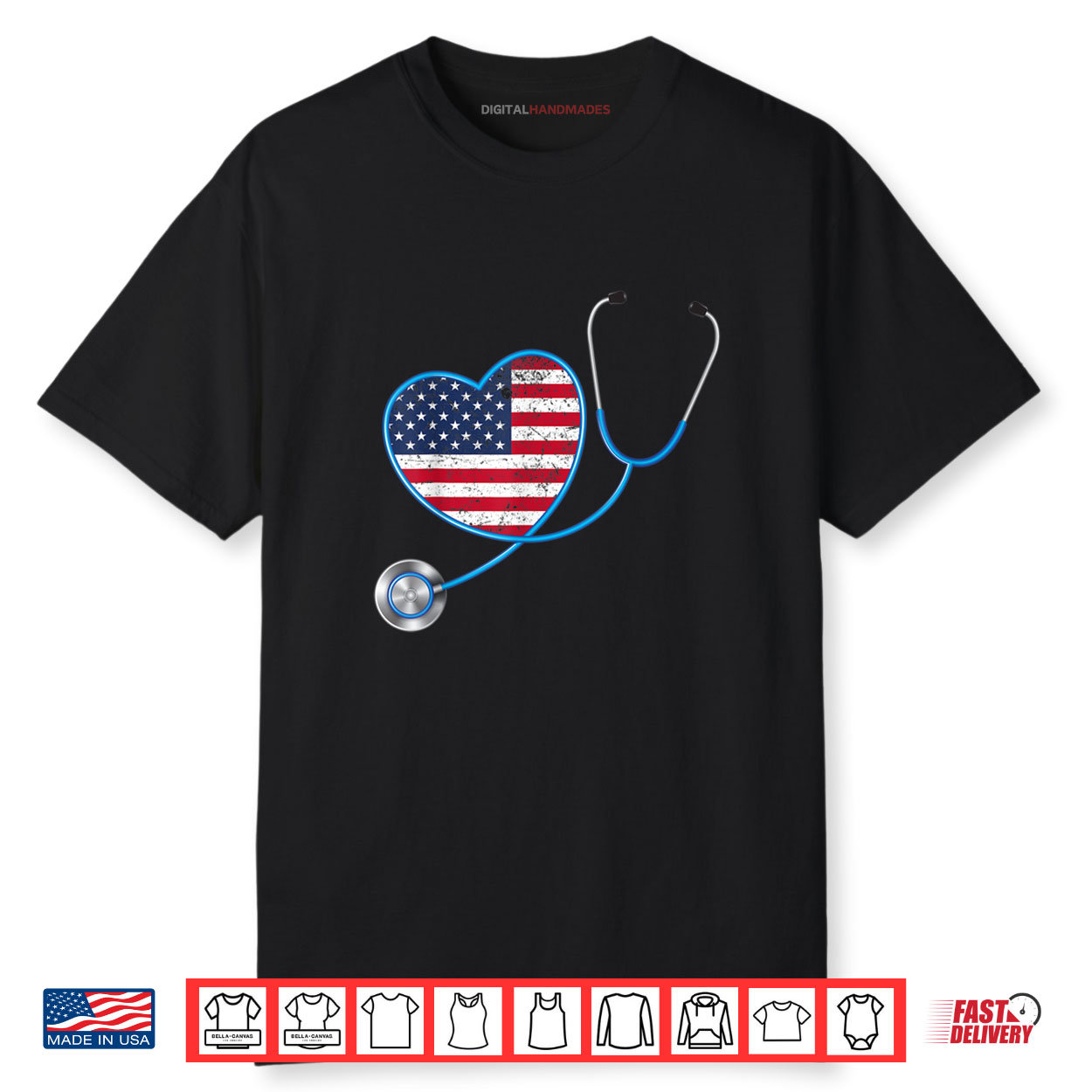 USA Flag Heart 4th Of July Gifts Nurse Shirt USA Flag Heart 4th Of July Gifts Nurse Shirt