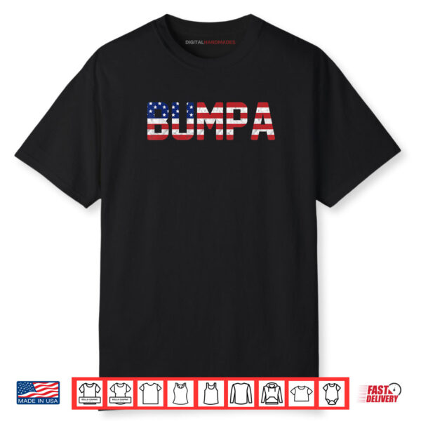 USA Patriotic Bumpa American Flag Design 4th of July Bumpa Shirt