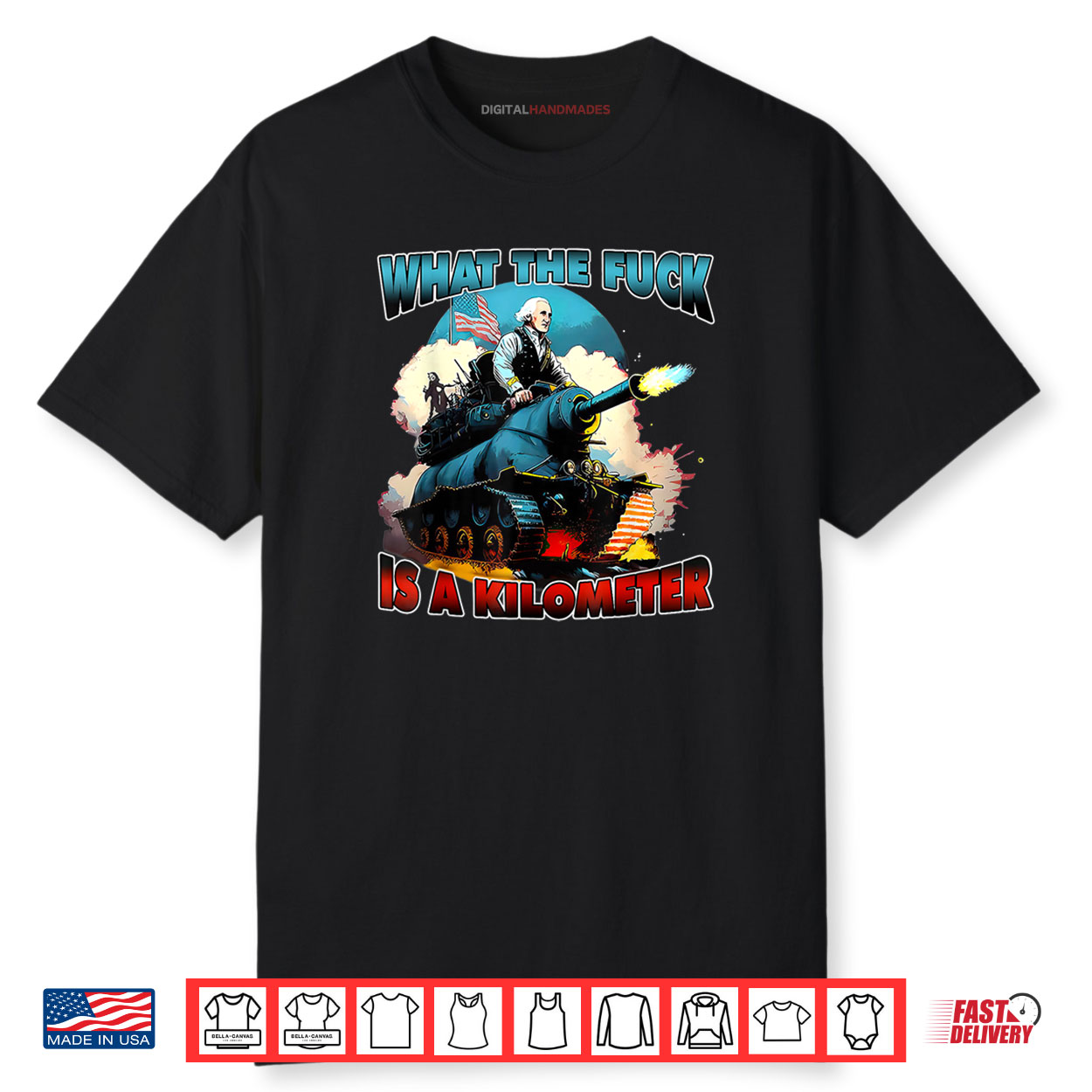 WTF What The Fuck Is A Kilometer George Washington Shirt
