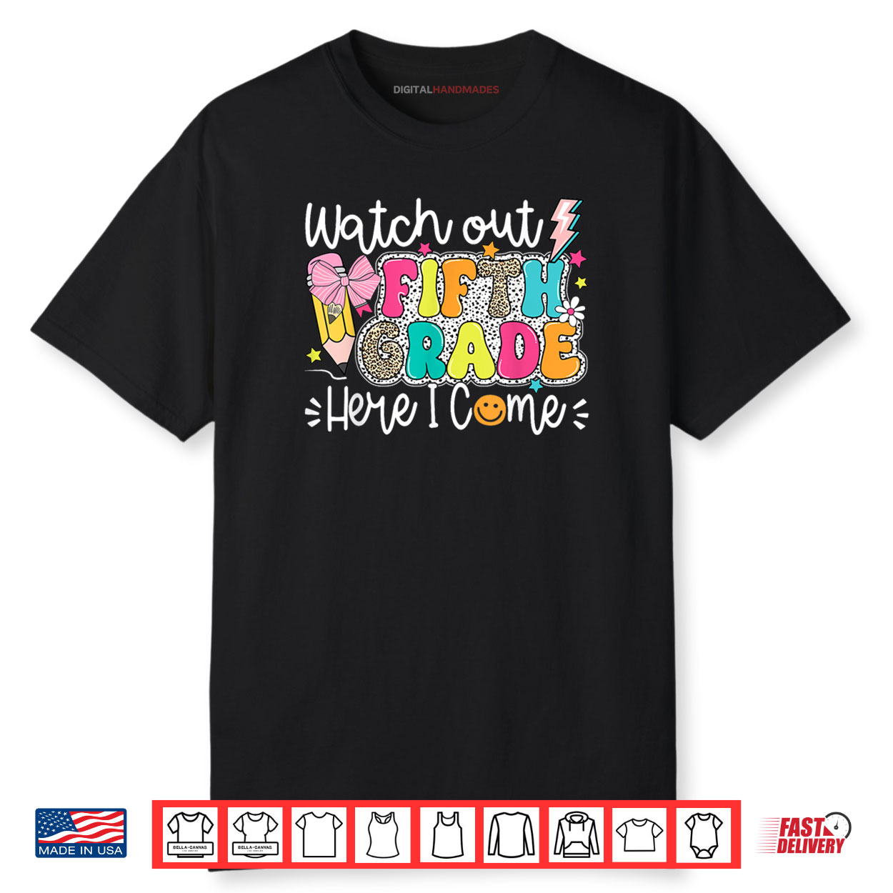 Watch Out 5th Grade Here I Come Shirt Watch Out 5th Grade Here I Come Shirt