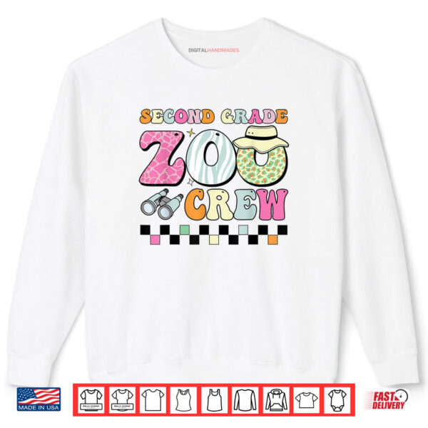 Field Zoo Trip Shirt For Teacher Second Grade Crew Shirt 1 White Sweatshirt Field Zoo Trip Shirt For Teacher, Second Grade Crew Shirt