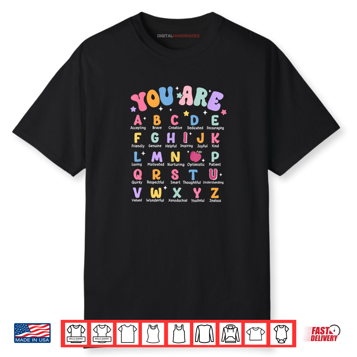 You Are Letters Alphabet Learn ABCs Reading Teacher Shirt You Are Letters Alphabet Learn ABCs Reading Teacher Shirt