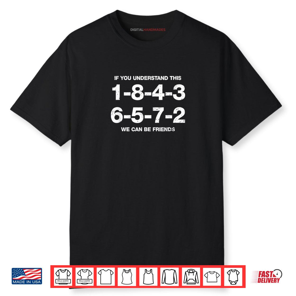 1 8 4 3 6 5 7 2 Firing Order Funny Offensive Car Shirt