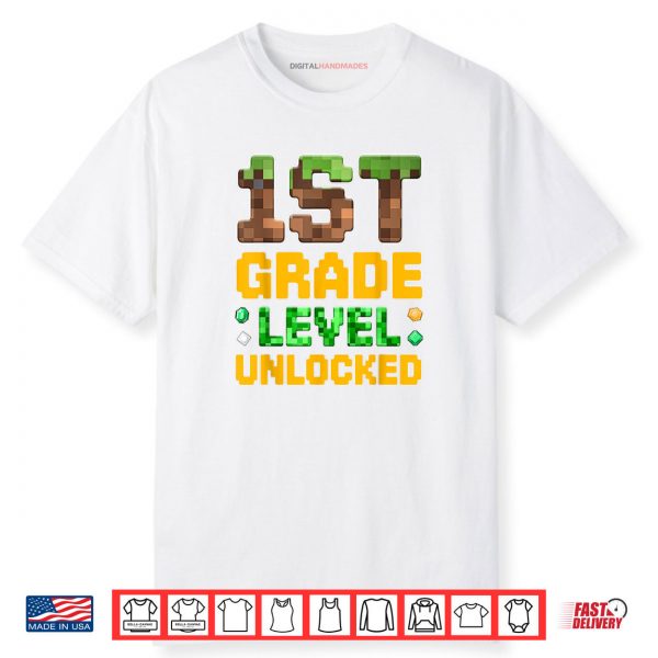 1st Grade Boys Gamer First Day of First Grade Shirt