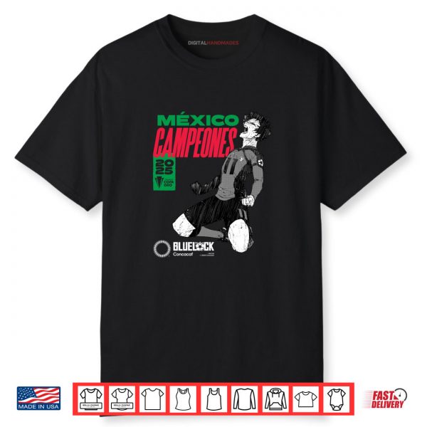 2025 CONCACAF vs Blue Lock Mexico Gold Cup Champions Shirt