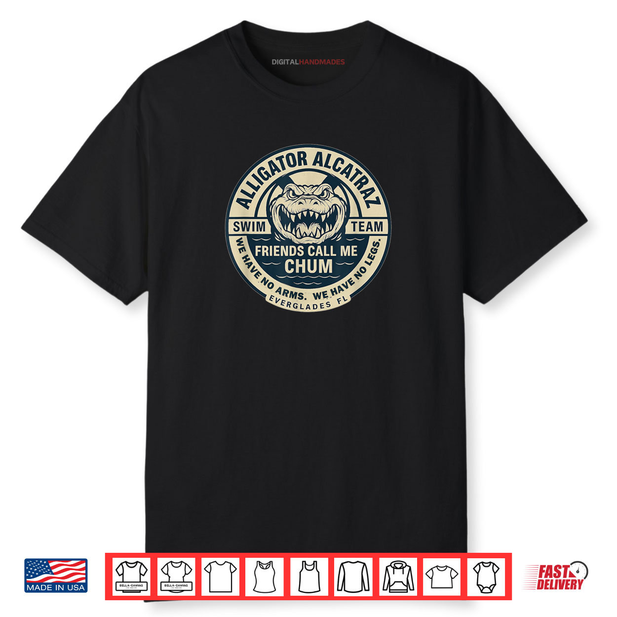 Alligator Alcatraz Friends Call Me Chum Everglades FL Shirt