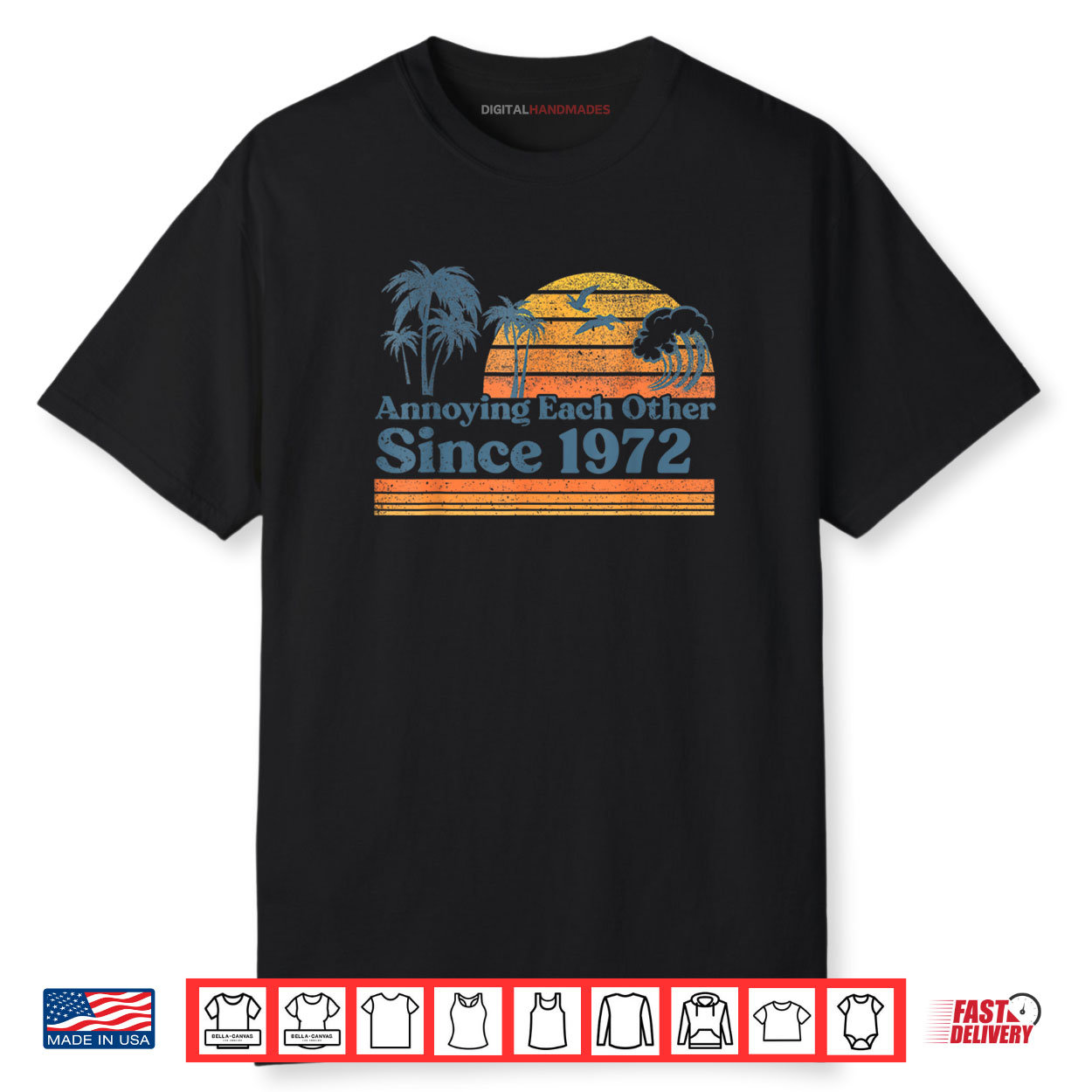 Annoying Each Other Since 1972 Wedding Anniversary Couples Shirt