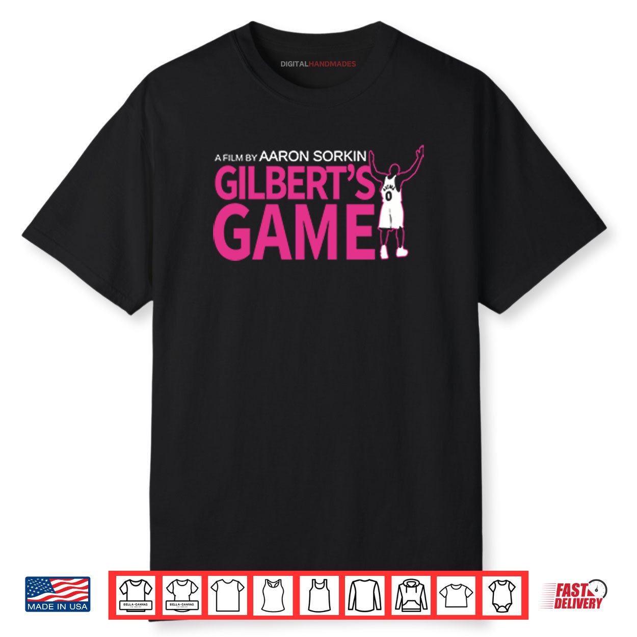 Arenas A Film By Aaron Sorkin Gilbert’s Game Shirt Arenas A Film By Aaron Sorkin Gilbert’s Game Shirt
