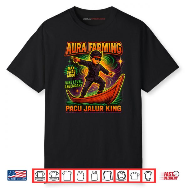 Aura Farming Indonesian Boat Racing Kid (Pacu Jalur) Meme Shirt