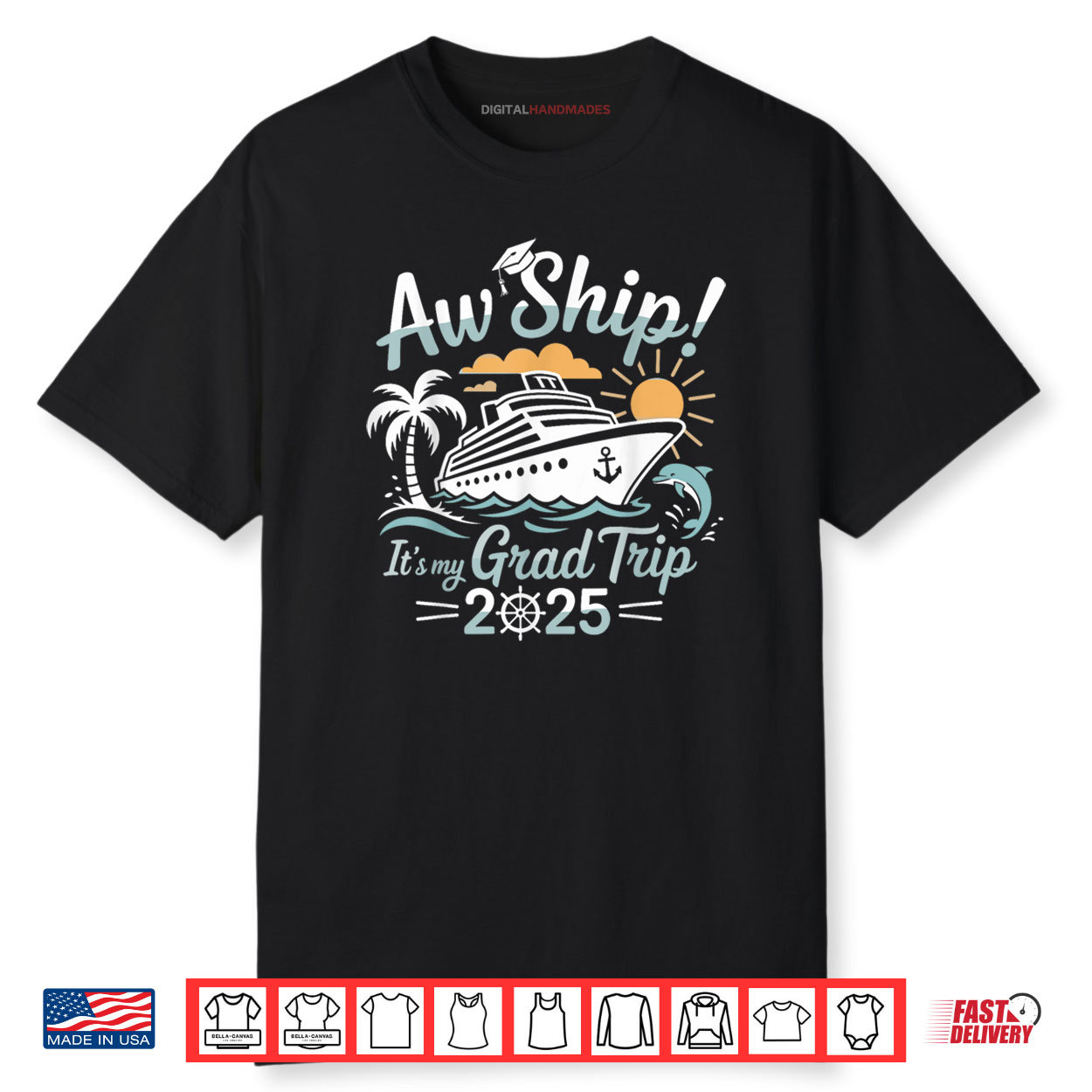 Aw Ship It’s My Grad Trip Graduation Cruise Summer Vacation Shirt Aw Ship It’s My Grad Trip Graduation Cruise Summer Vacation Shirt