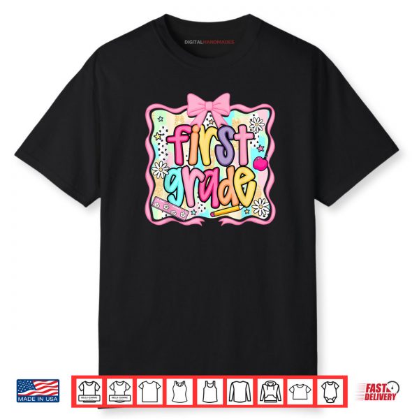 Back To School Hello First Grade Team 1st Grade Boy Girl Shirt
