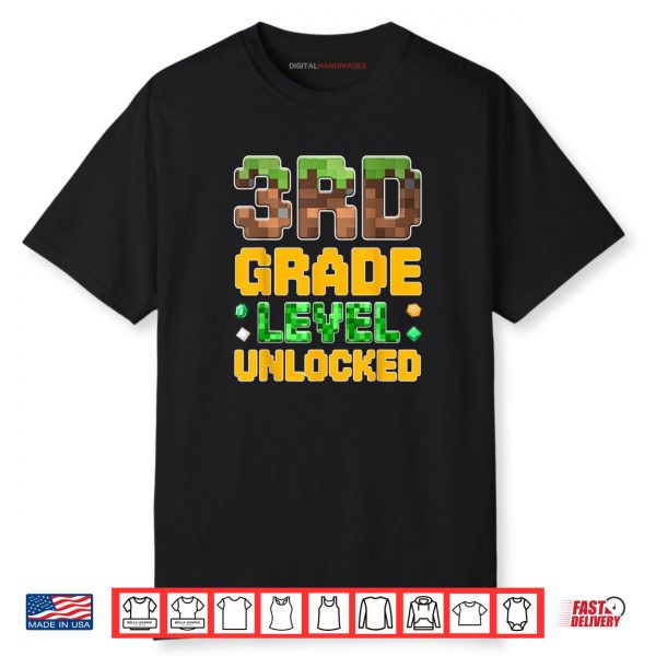 Back to School 3rd Grade Boys Gamer First Day of Third Grade Shirt