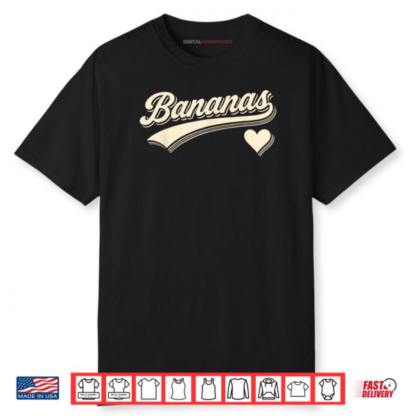 Bananas Style Script Shirt