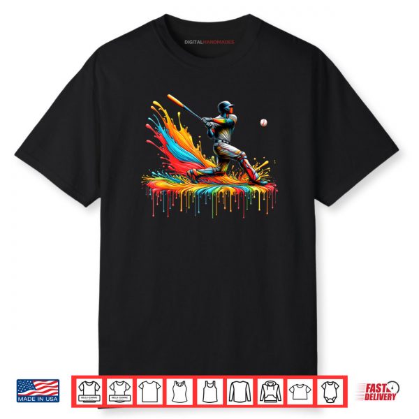 Baseball Player Drip Baseball For Boys Youth Men Stuff Lover Shirt