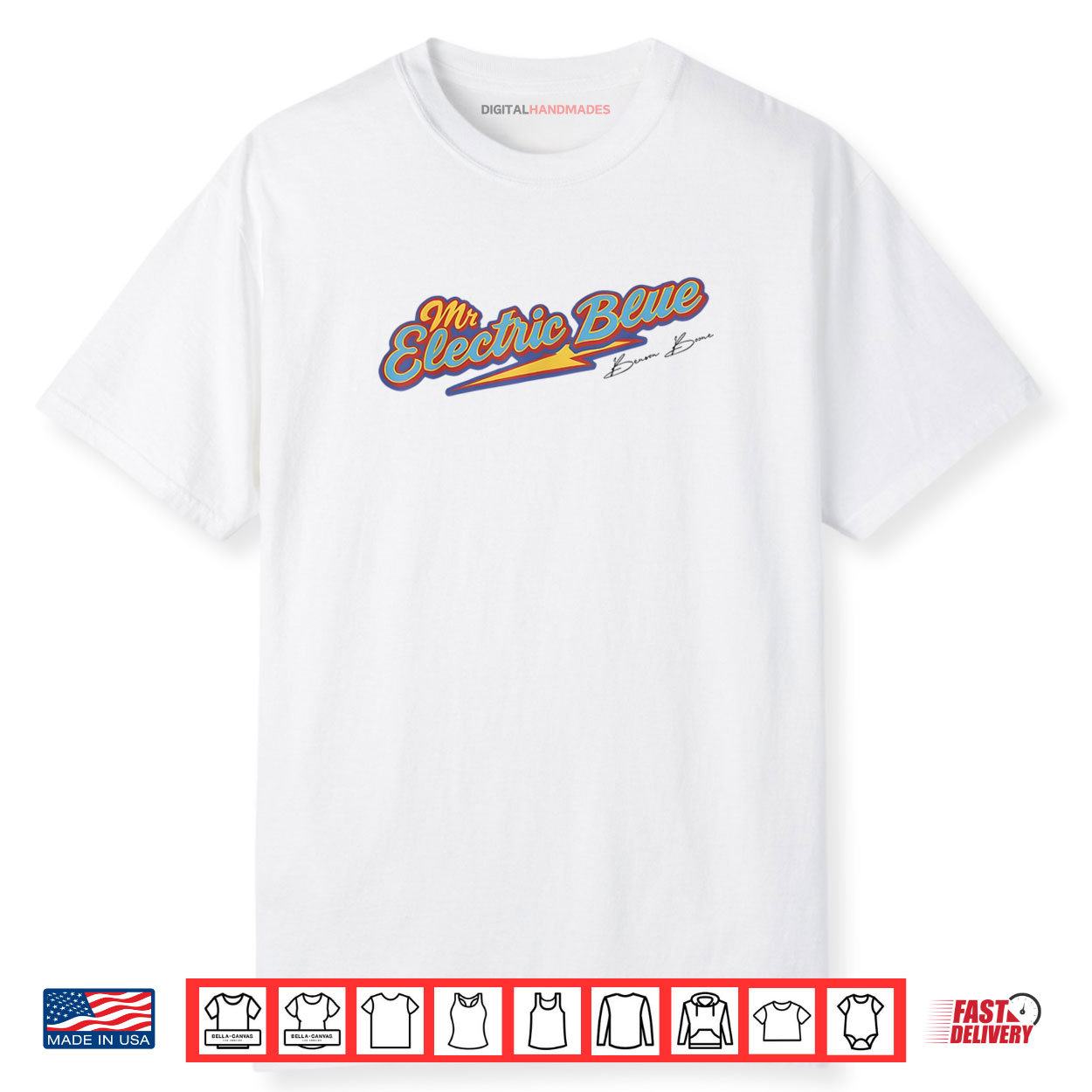 Ben Son Boone Mr Electric American Blue Shirt