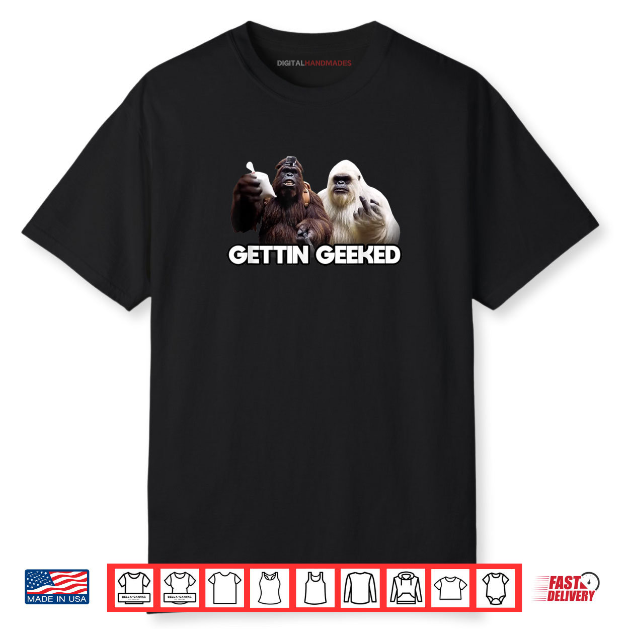 Big Foot Booger Sugar Sasquatch Yeti Nose Beers Geeked Shirt