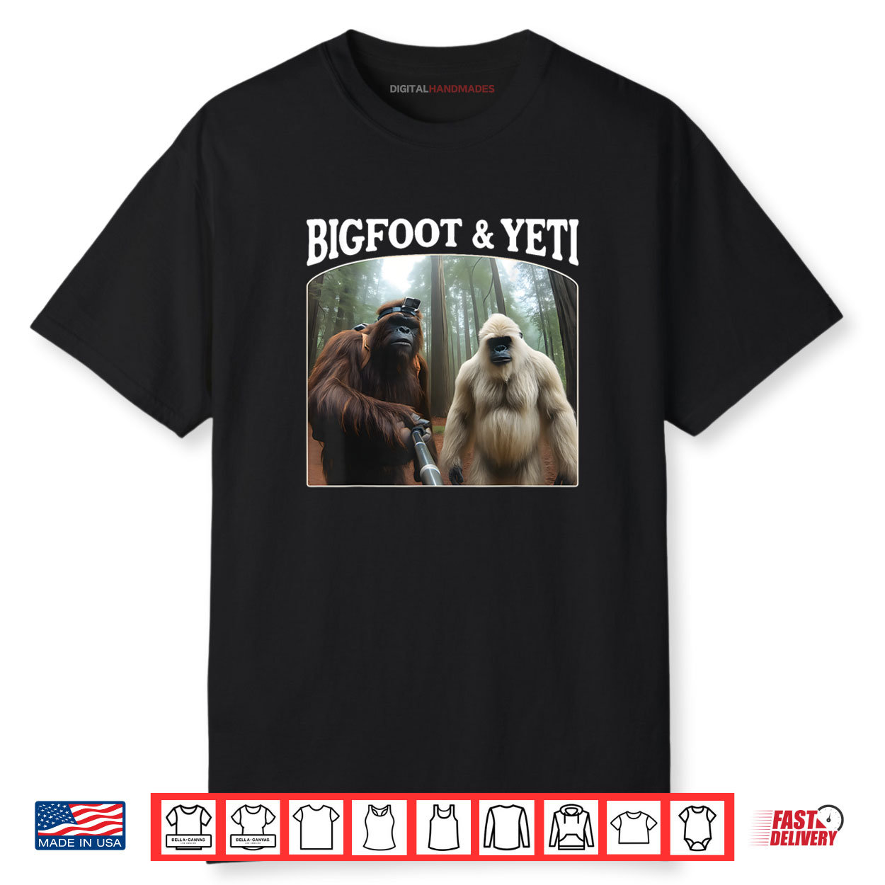 Bigfoot & Yeti Funny Sasquatch Bigfoot Vlogs for Hikers Shirt