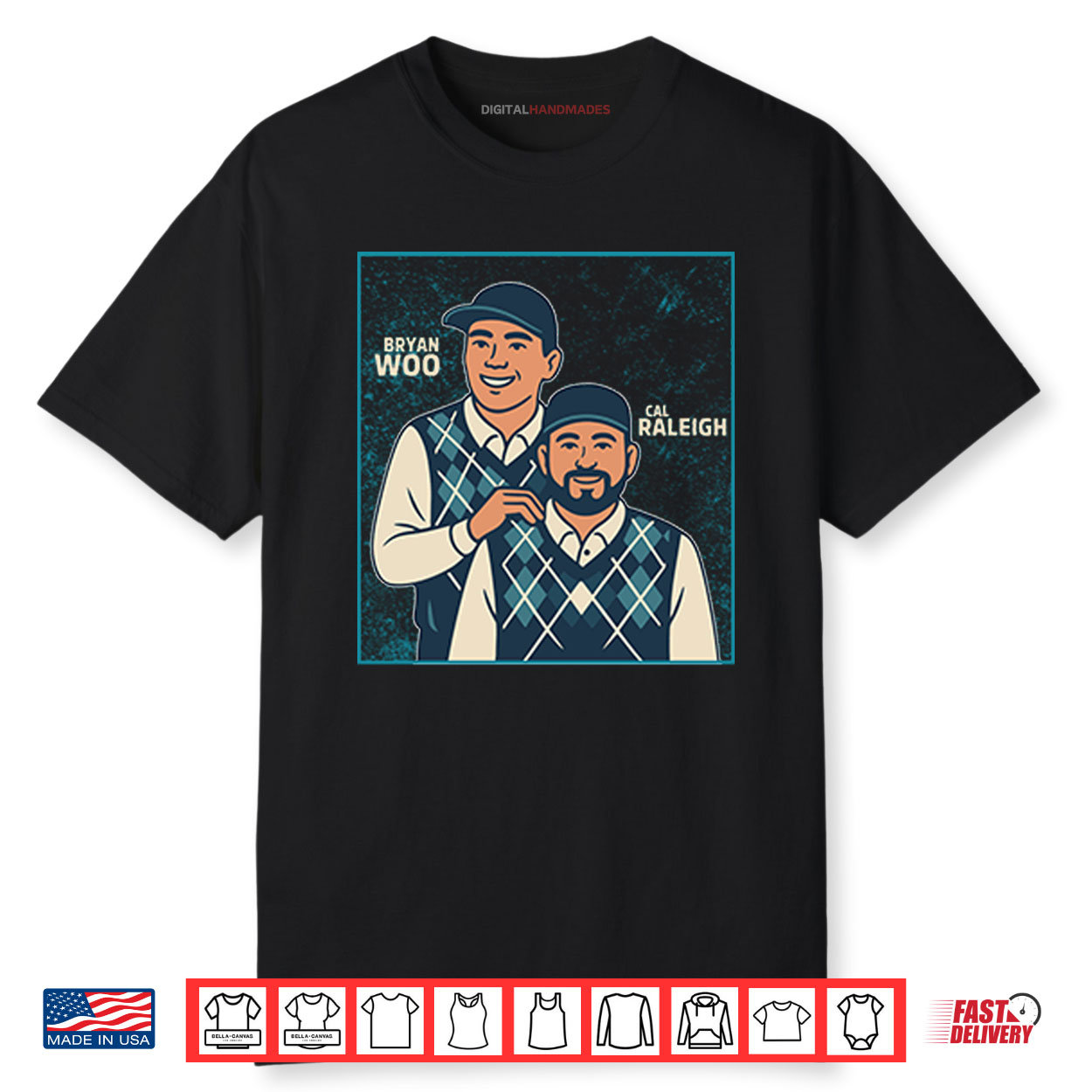 Bryan Woo And Cal Raleigh Step Brothers Seattle Mariners Shirt