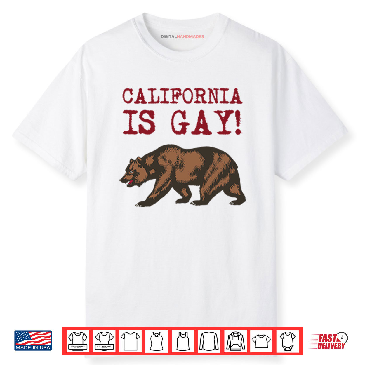 California Is Gay Bear Shirt