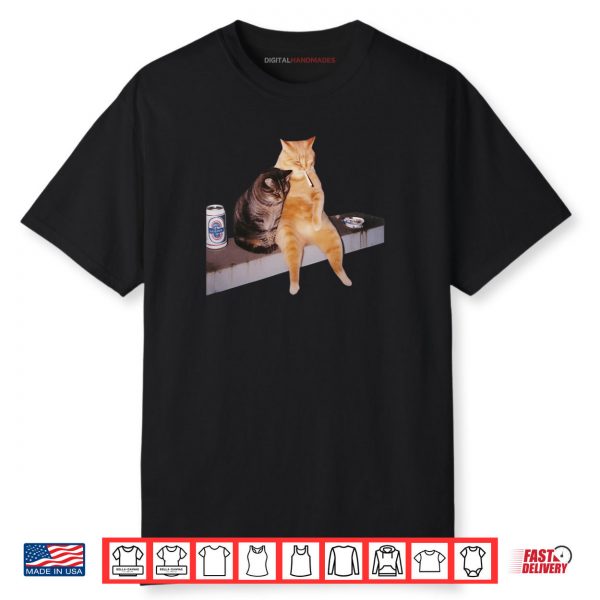 Cat Meme Cat Smoking Cigarette Shirt