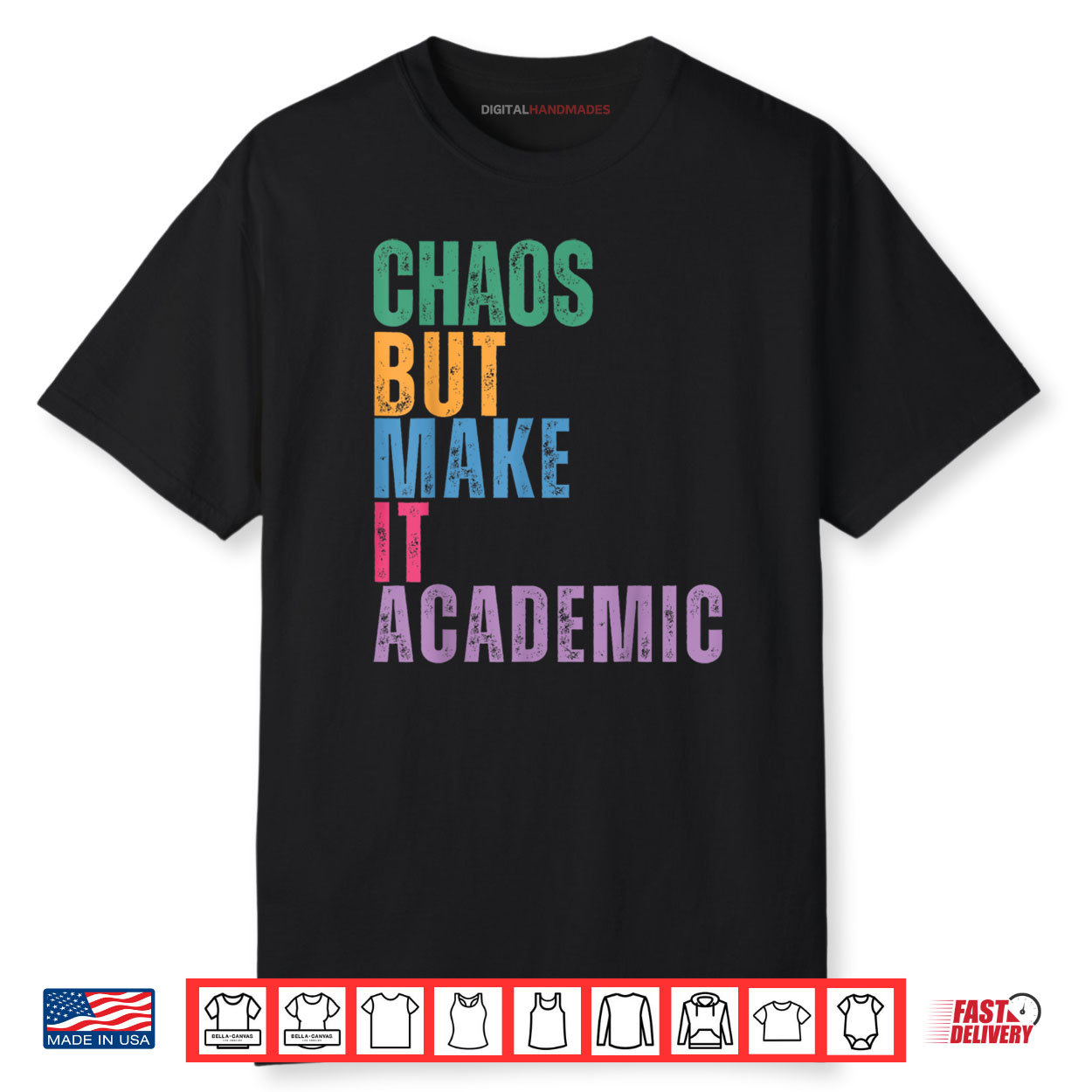 Chaos But Make It Academic Funny Back To School Teacher Shirt Chaos But Make It Academic Funny Back To School Teacher Shirt