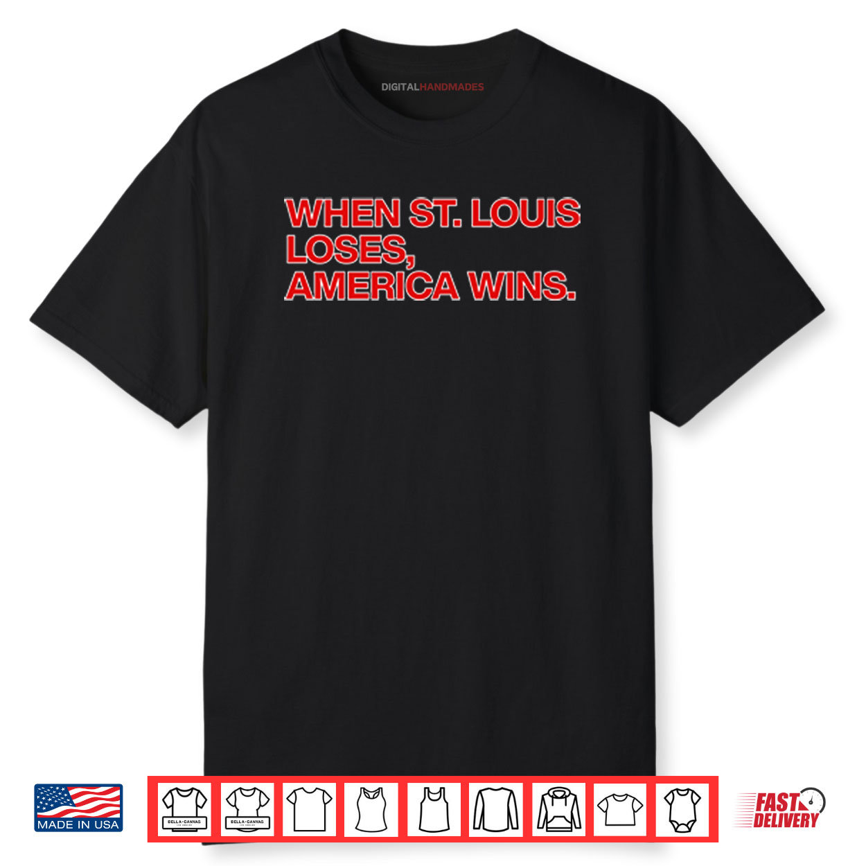 Chicago Cubs When St. Louis Loses America Wins Shirt