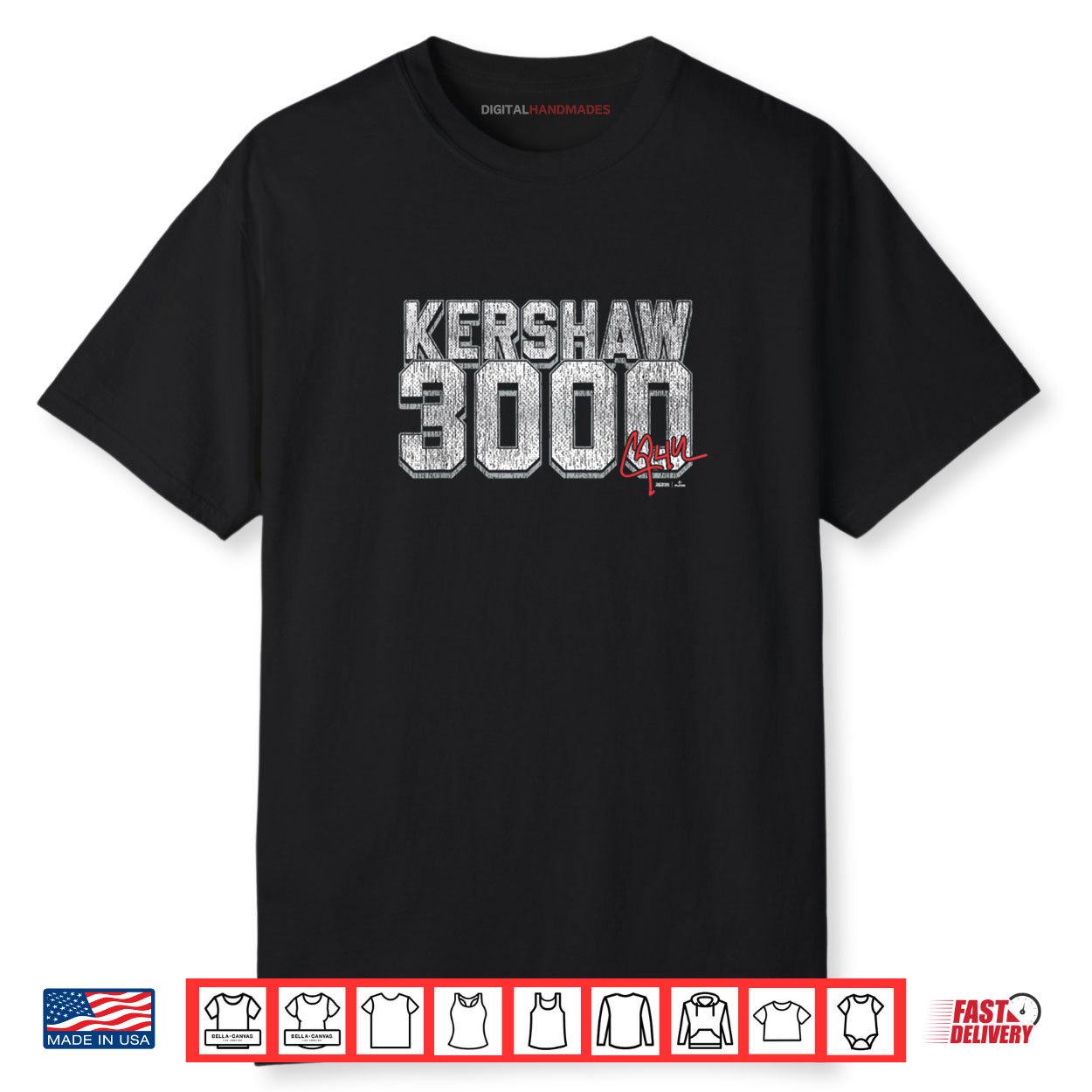 Clayton Kershaw 3000 Strikeouts Shirt