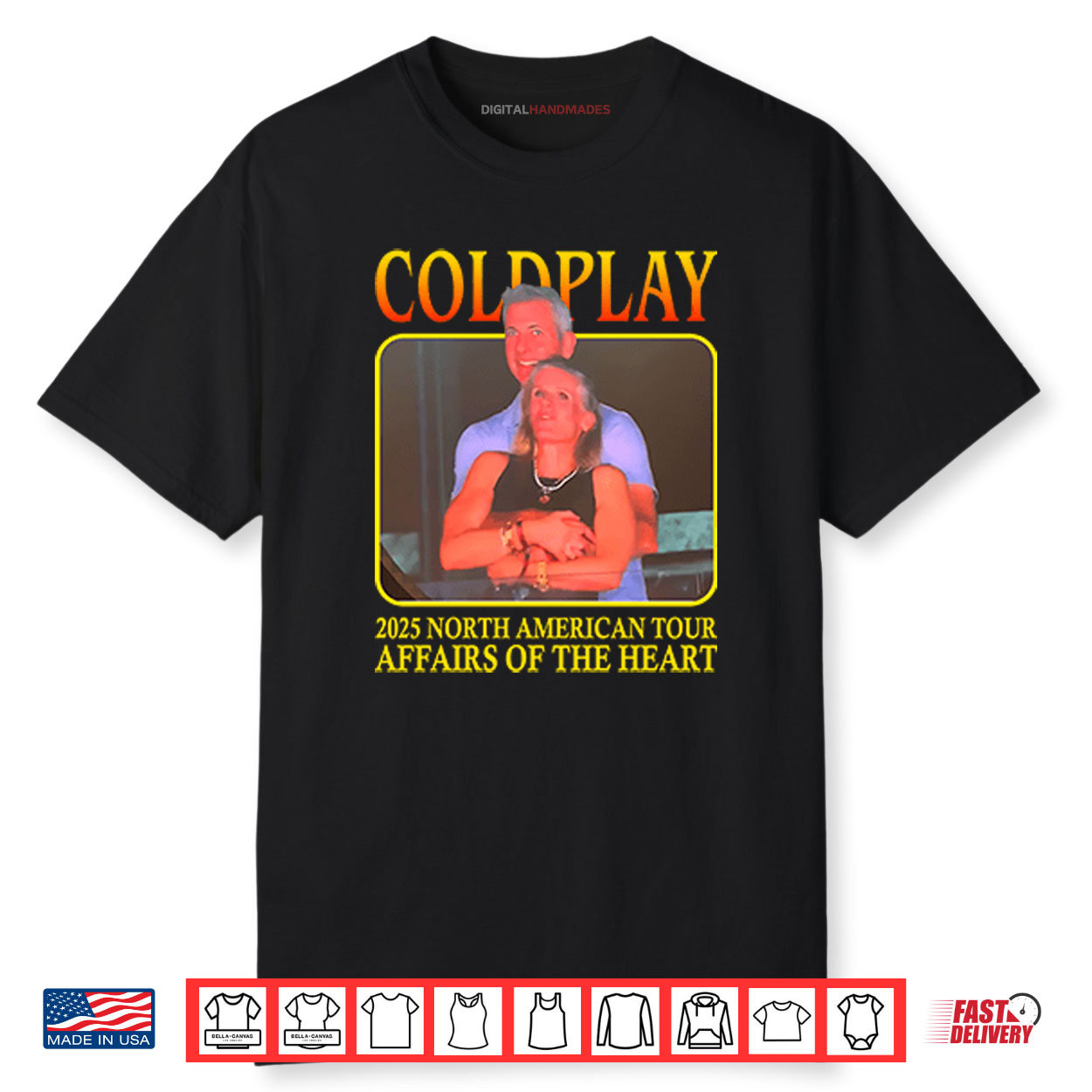 Coldplay 2025 North American Tour Affairs Of The Heart Shirt Coldplay 2025 North American Tour Affairs Of The Heart Shirt