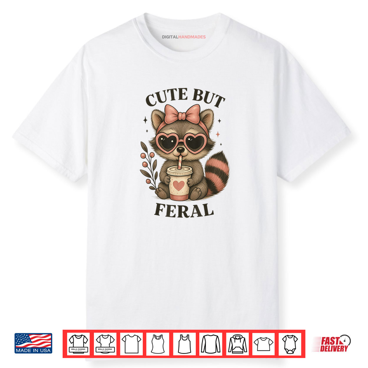 Cute Feral Funny Colourful Racoon With Sunglasses Racoon Shirt Cute Feral Funny Colourful Racoon With Sunglasses Racoon Shirt