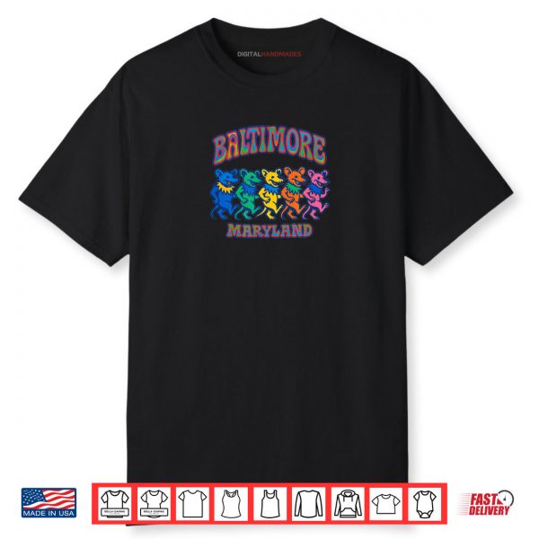 Dancing Rats Baltimore Maryland Beach Rainbow Pride Parody Shirt