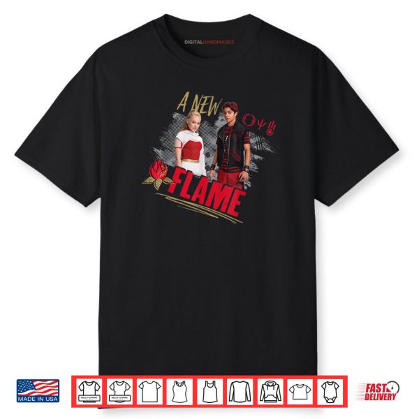 Disney Zombies 4 Nova and Victor A New Flame Shirt 1