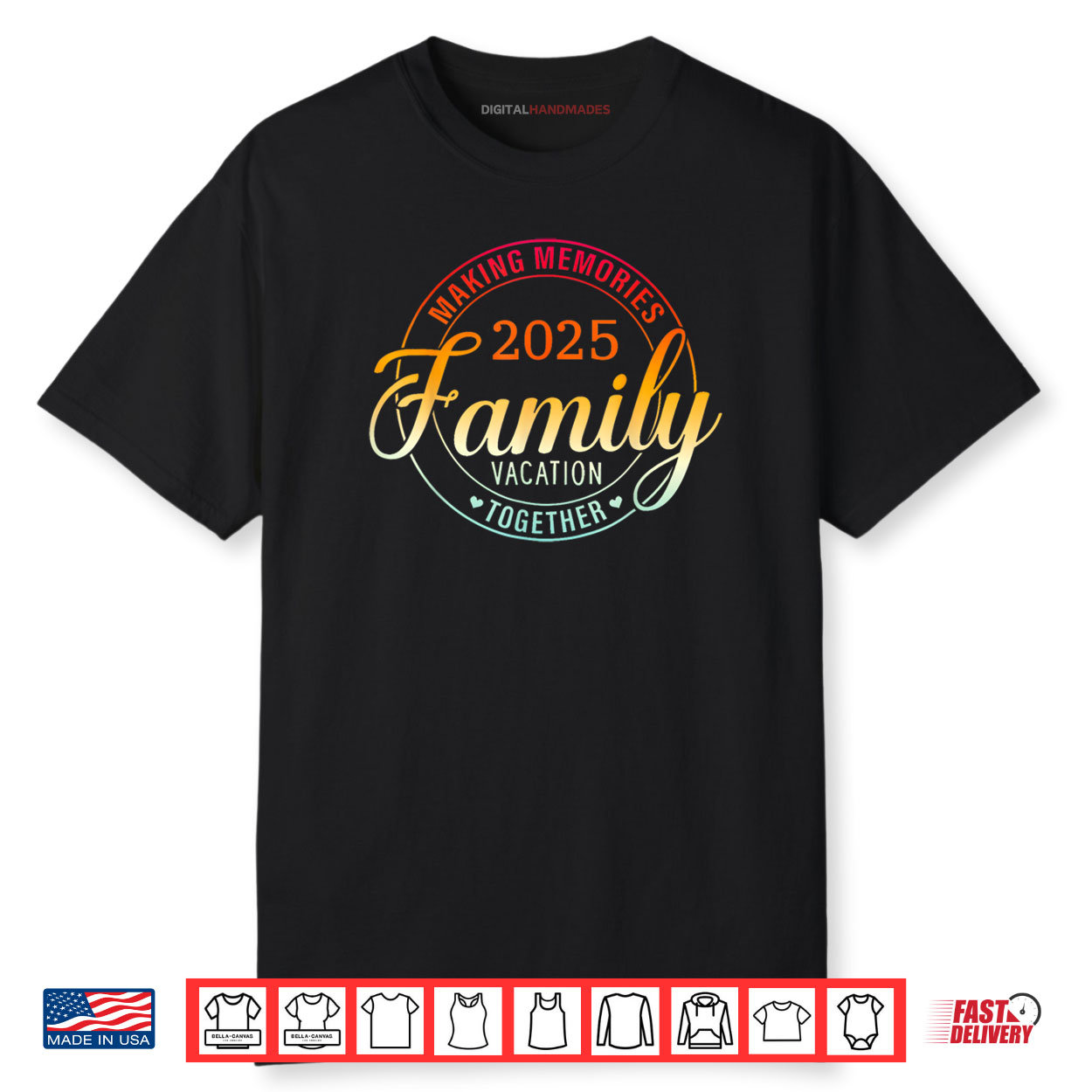 Family Vacation 2025 Family Matching Summer Vacation Shirt