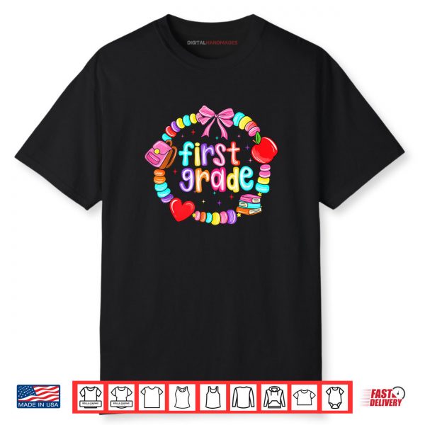 First Day Of 1st Grade Friendship Bracelet Back To School Shirt
