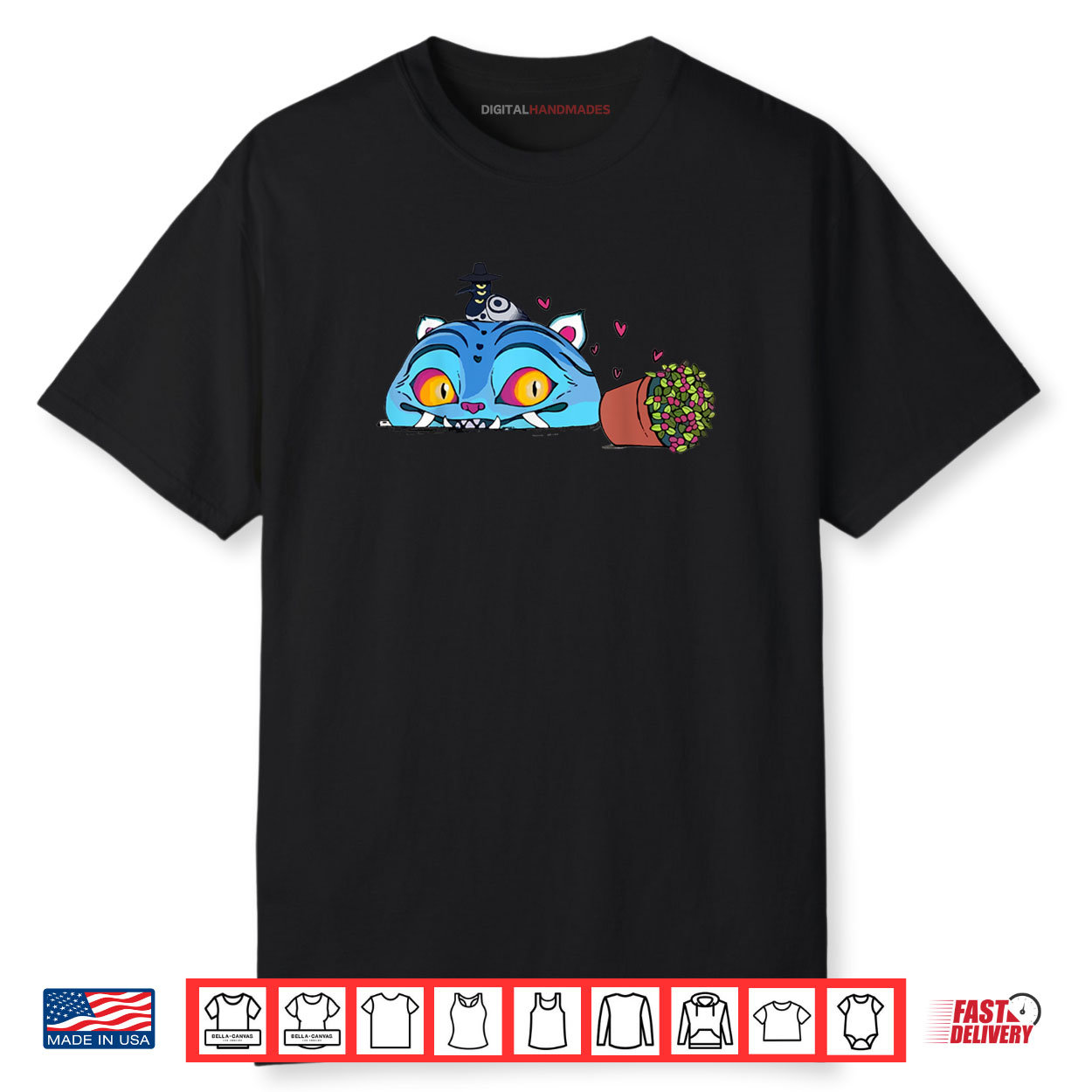 Funny Blue Tiger And Bird Cute KPop Demon Hunters Shirt Funny Blue Tiger And Bird Cute KPop Demon Hunters Shirt