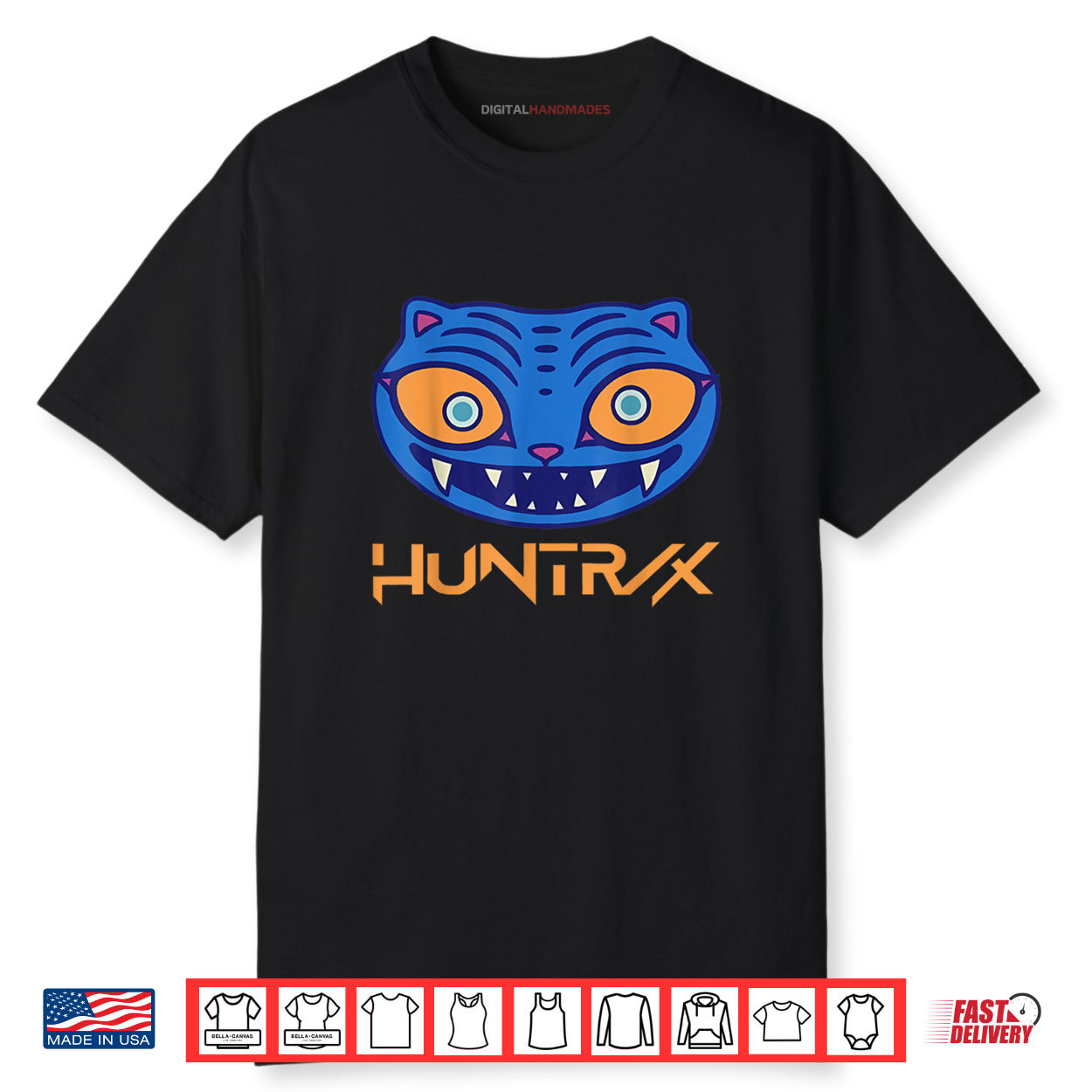Funny Huntrix Name Vintage Demon Hunters Shirt