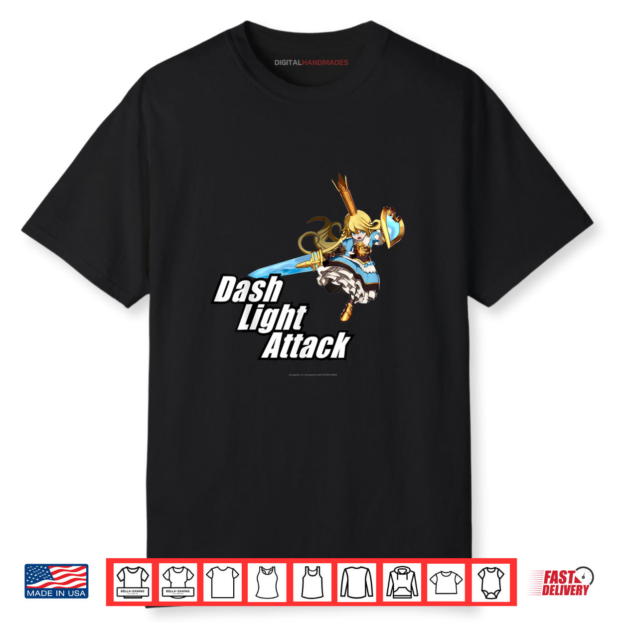 Granblue Fantasy Versus Rising Dash Light Attack Charlotta Shirt Granblue Fantasy Versus Rising Dash Light Attack Charlotta Shirt