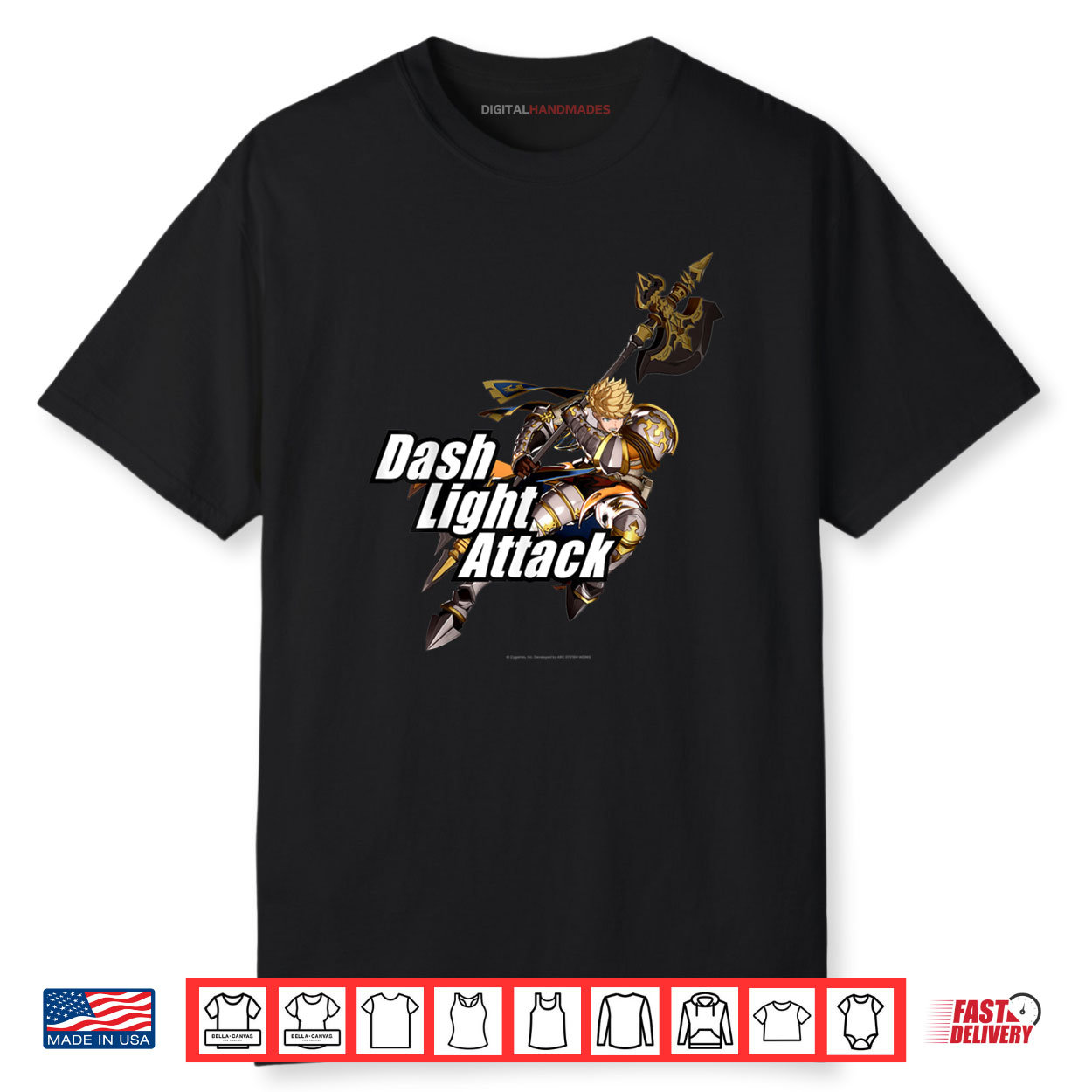 Granblue Fantasy Versus Rising Dash Light Attack Vane Shirt Granblue Fantasy Versus Rising Dash Light Attack Vane Shirt