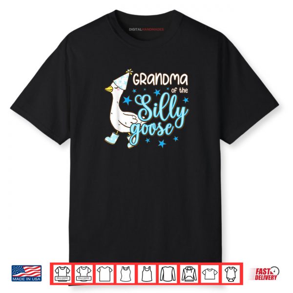 Grandma of the Silly Goose 1st Birthday Family Matching Shirt